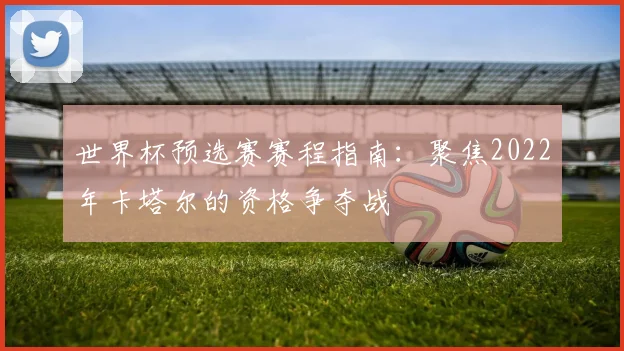 世界杯预选赛赛程指南:聚焦2022年卡塔尔的资格争夺战