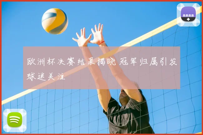 欧洲杯决赛结果揭晓 冠军归属引发球迷关注