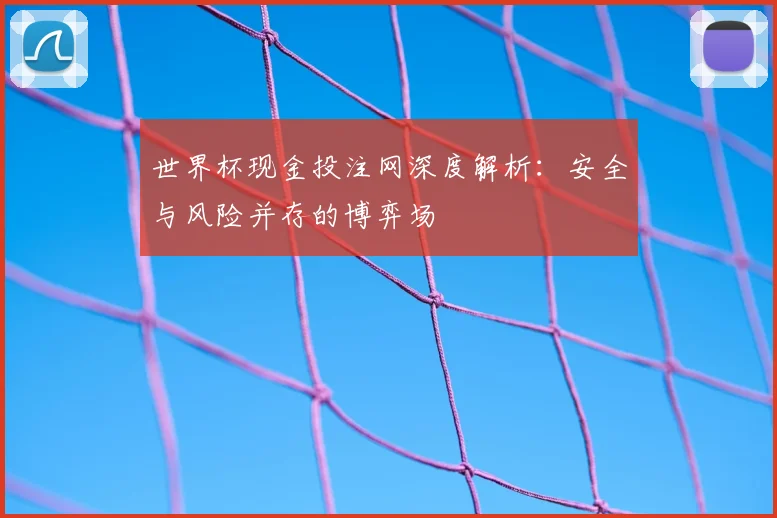 世界杯现金投注网深度解析：安全与风险并存的博弈场