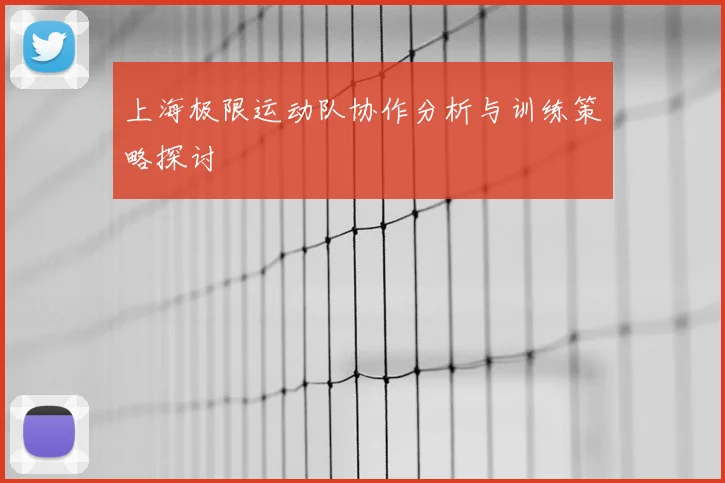 上海极限运动队协作分析与训练策略探讨