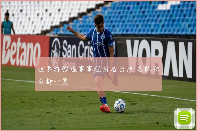 世界杯预选赛赛程排名出炉 各队积分榜一览
